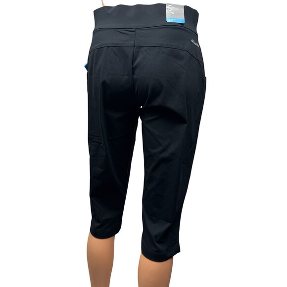Columbia Womens Size Small Black Capri UPF 50 Active Fit Anytime Casual Pant New - Picture 3 of 12